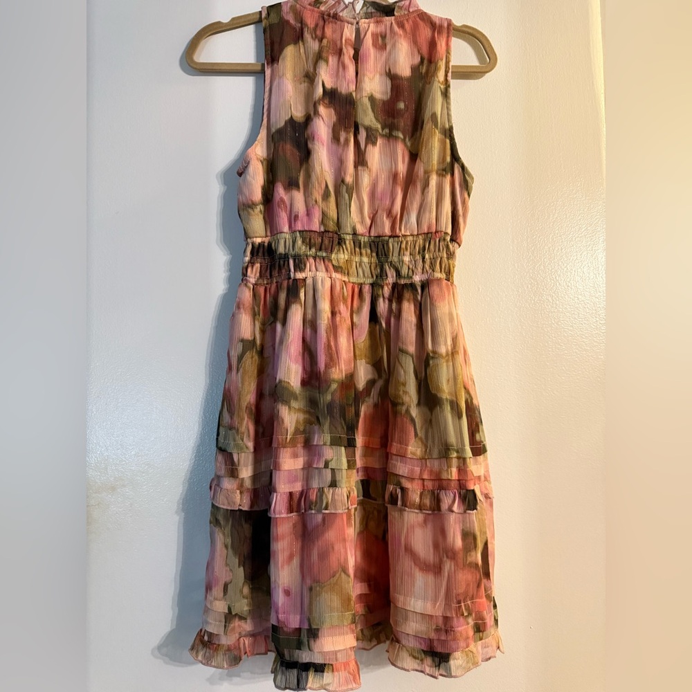 Nicole Miller Romantic  Floral Sleeveless Dress size M